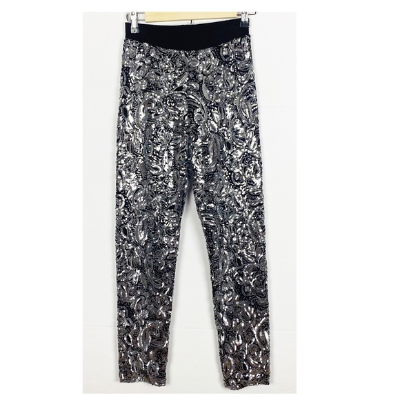 Anthropologie Porridge Pascaline Sequin Trouser Pants Size XS - Picture 3 of 10